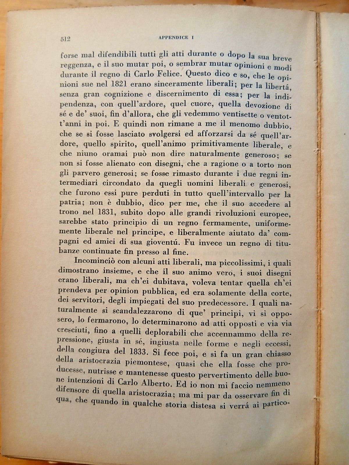 Sommario della storia d'Italia - Cesare Balbo - edizioni Alpes 1927