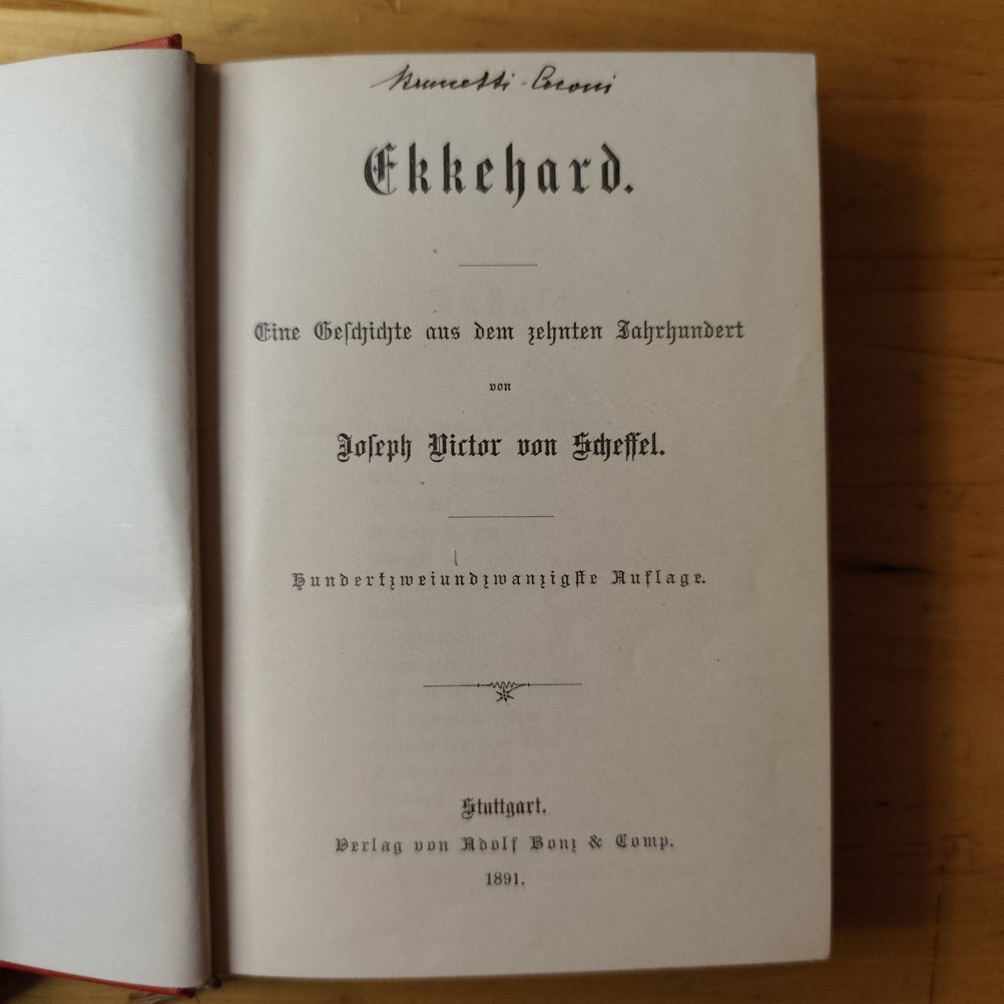 Ekkehard Eine Geschichte aus dem zehnten Jahrhundert. Scheffel 1891