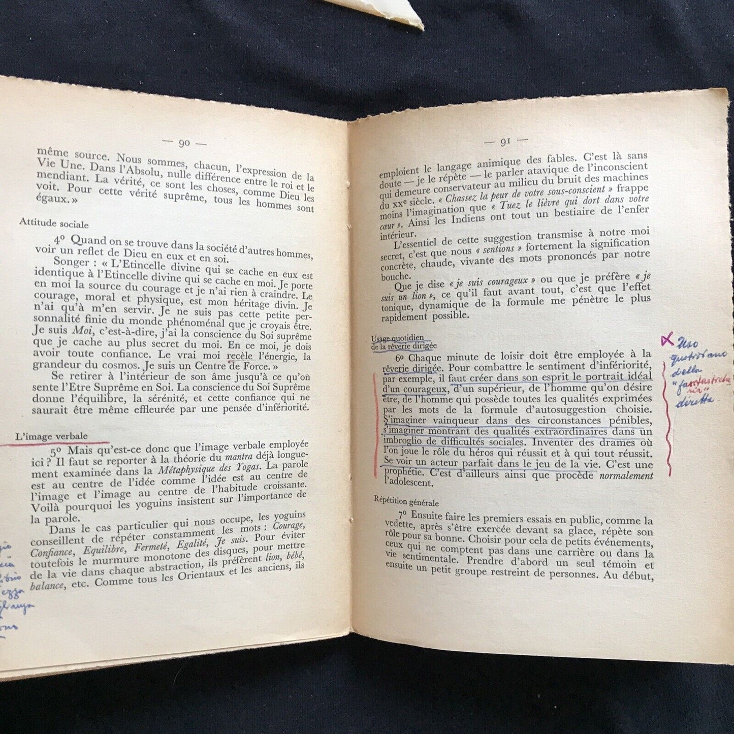 YOGAS ET PSYCHANALYSE, Maryse Choisy, action et pensée, ed. du Mont Blanc 1949