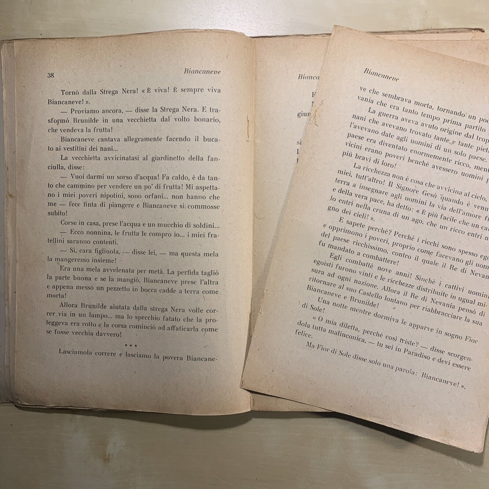 BIANCANEVE - Laura Okely Romiti, Editrice Carroccio 1948, ILLUSTRATO #