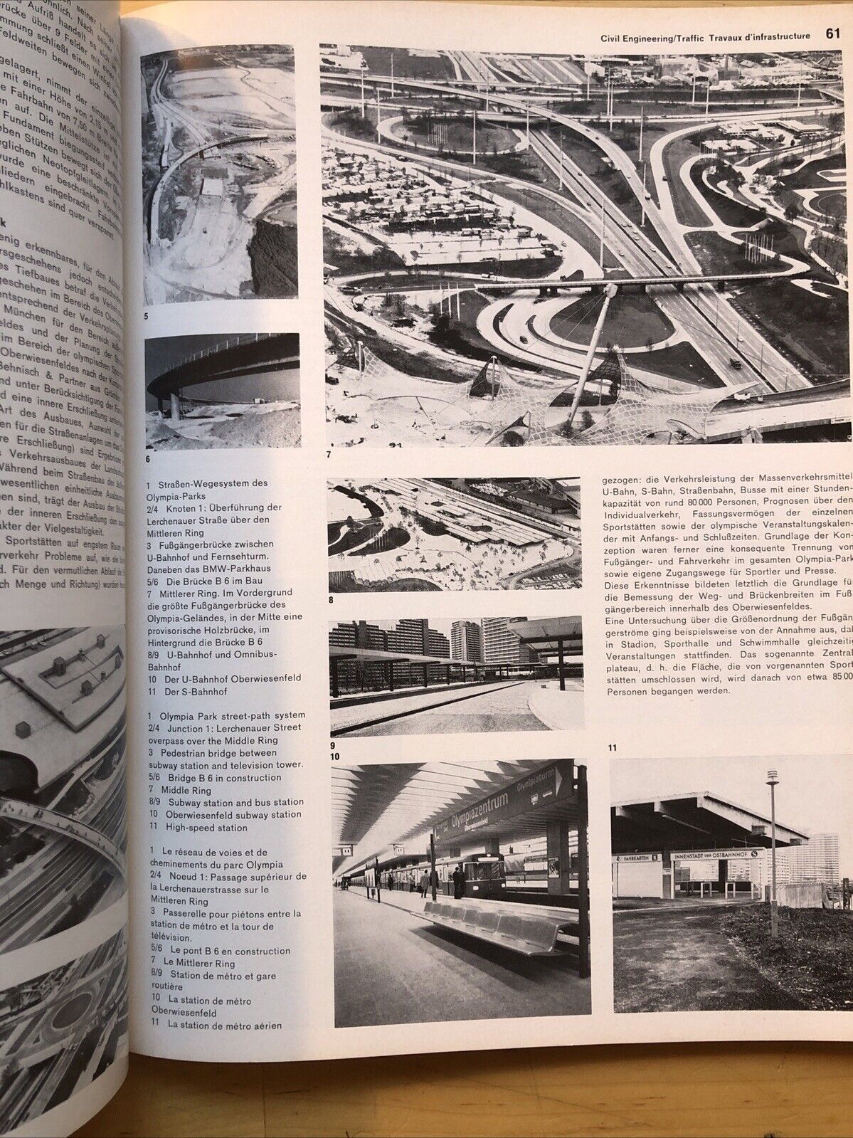 Architektur Wettbewerbe OLYMPIC ARCHITECTURE MUNICH 1972 olympische Bauten Munch