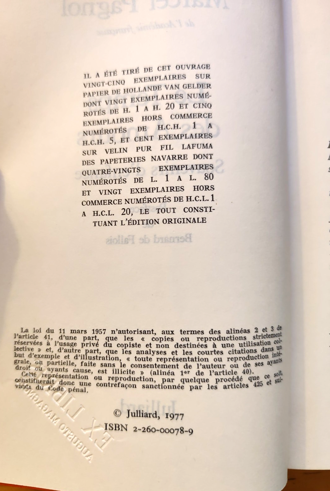 Le Temps des Amours, Souvenirs d'enfance, Marcel Pagnol. Juilliard 1977