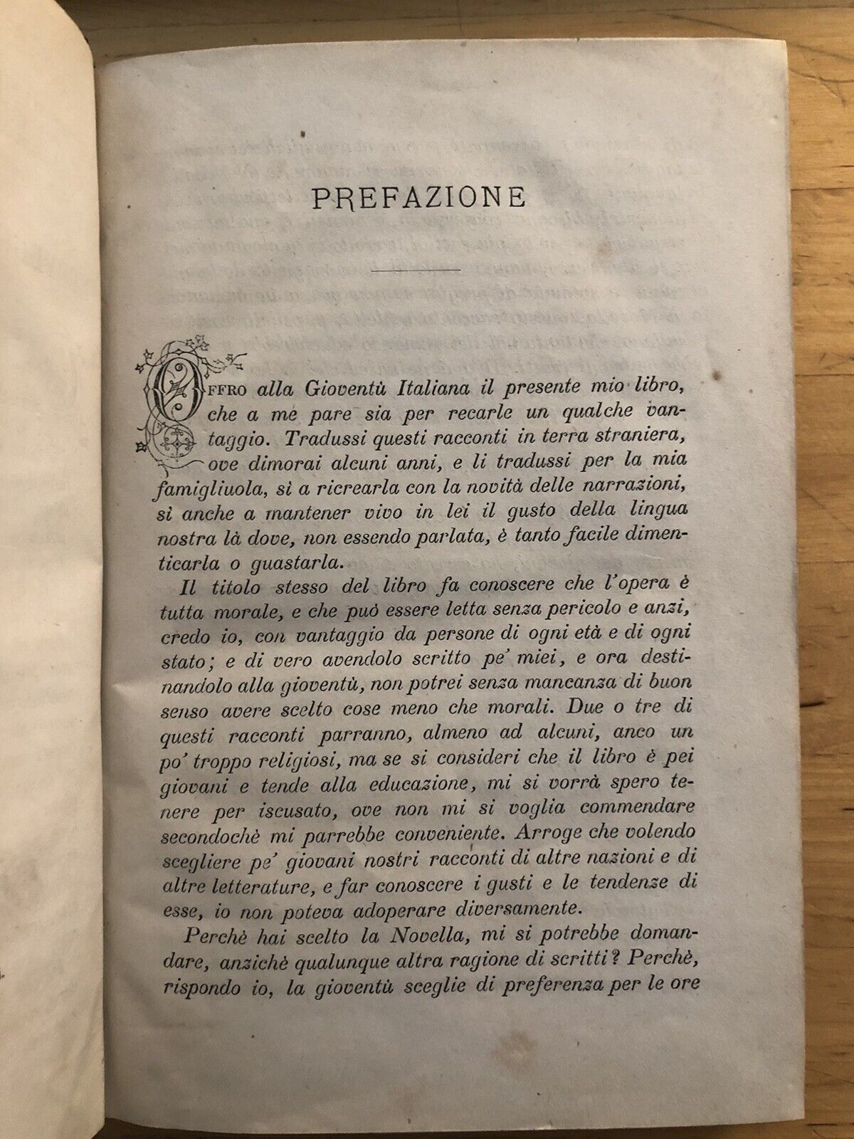 BOCCI DONATO - Moralità e ricreazione - Novelle Cronache Leggende  1877