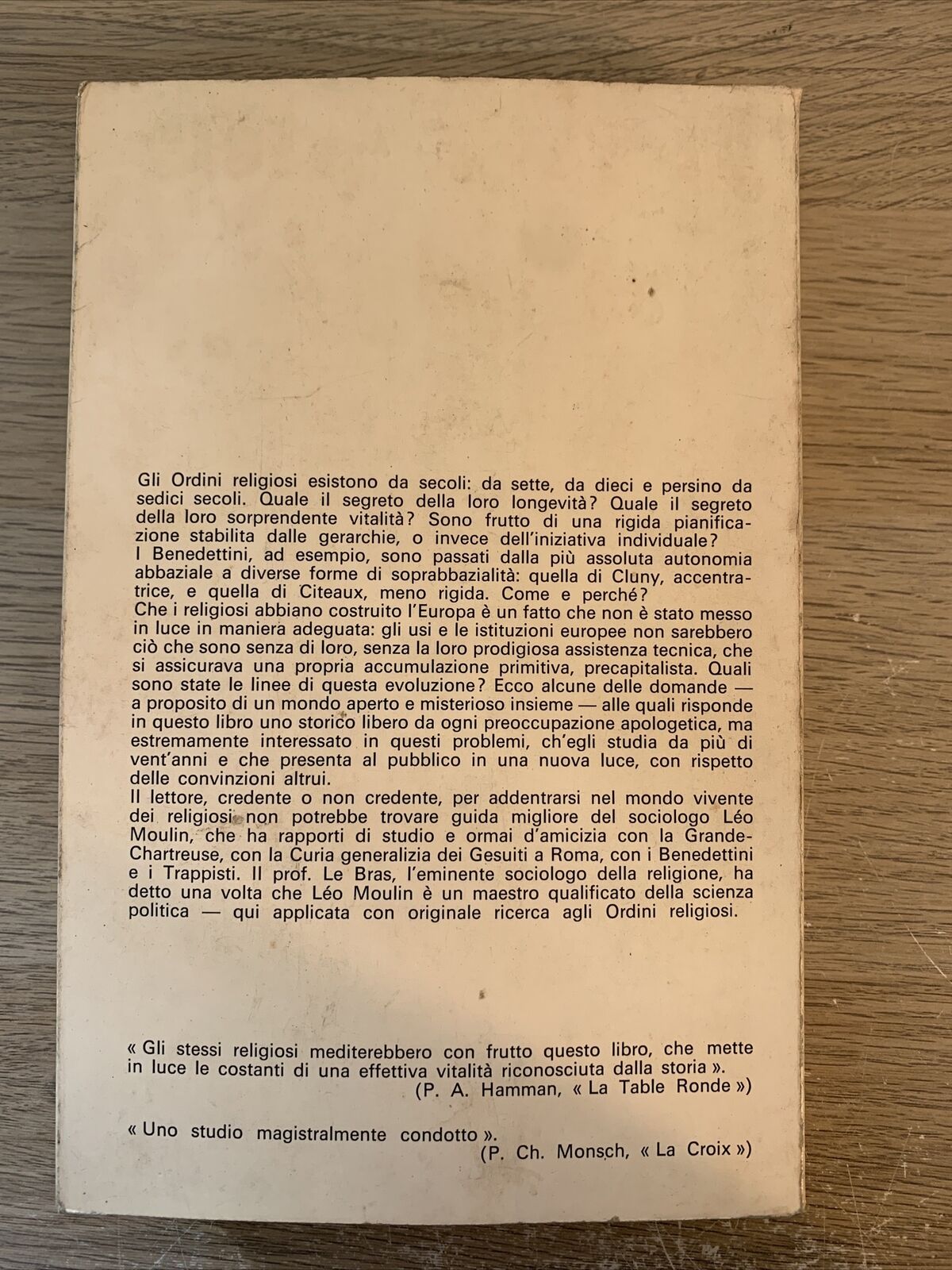 VITE E GOVERNO DEGLI ORDINI RELIGIOSI - Ferro edizioni, Léo Moulin 1965