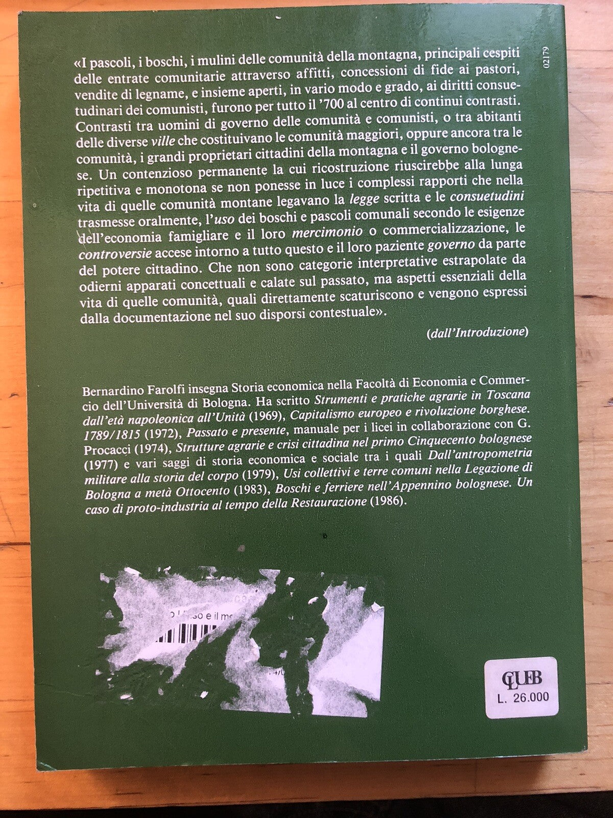 L'uso e il mercimonio Comunità e beni comunali nella montagna bolognese del sett