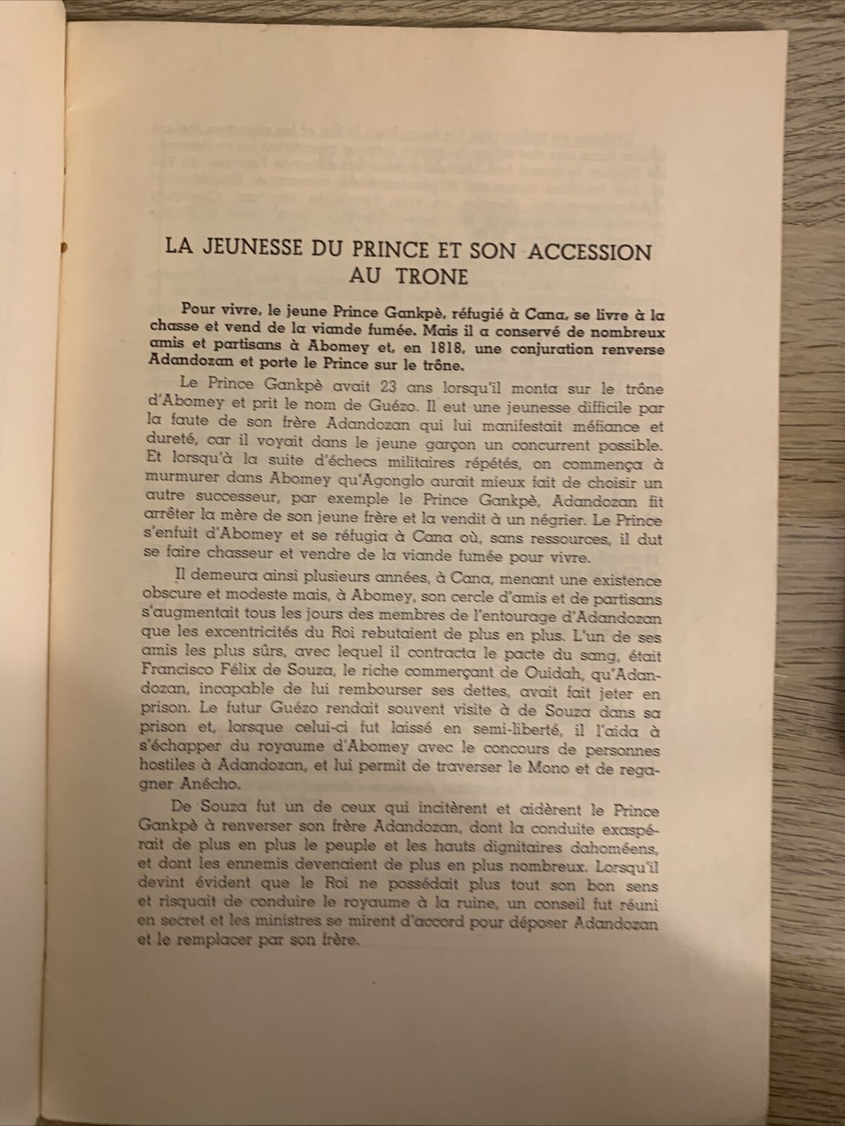 ROI GUÉZO . . . centenaire de la mort du. Décembre 1858 Décembre 1958