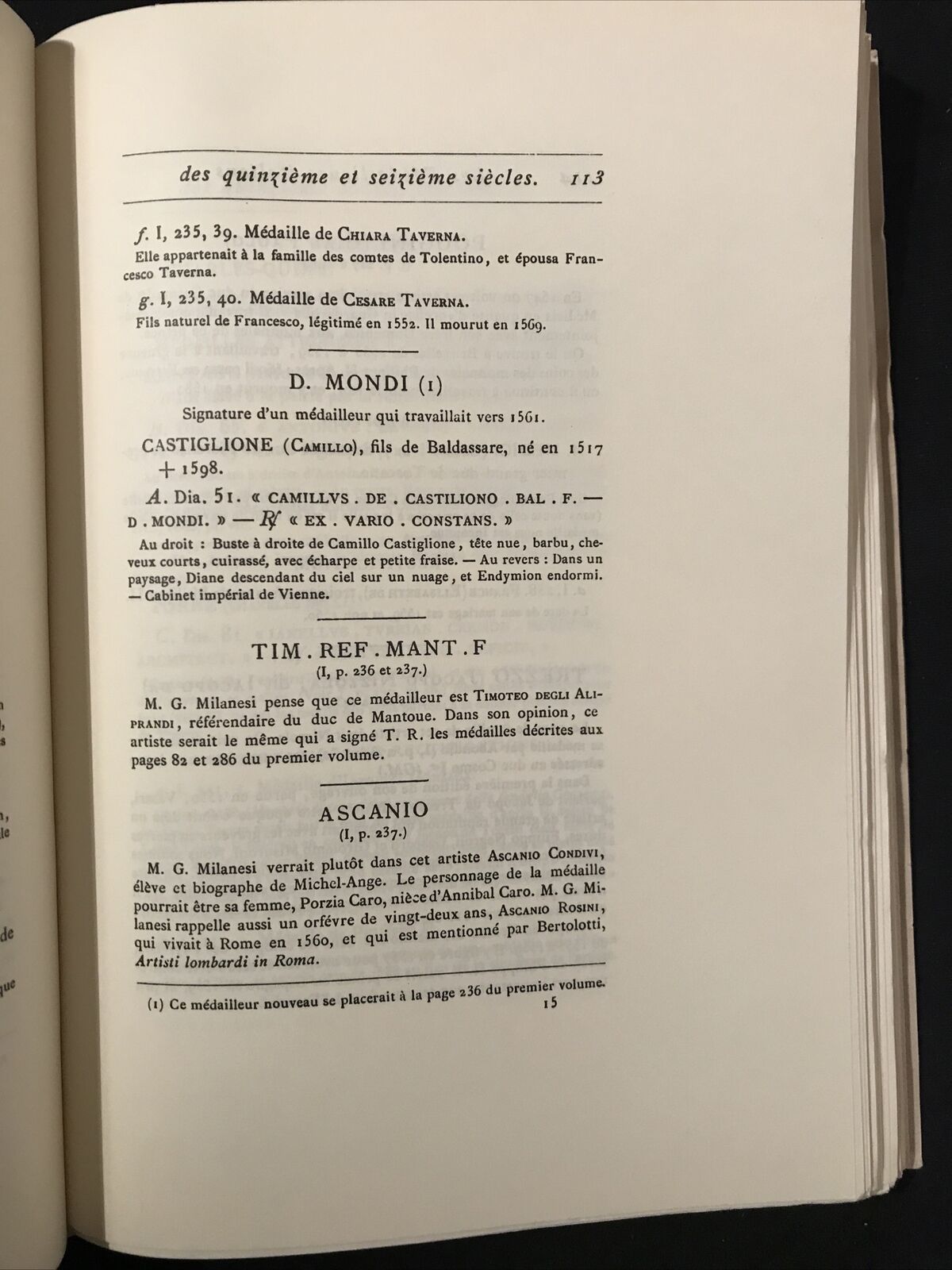 Les médailleurs italiens des XV et XVI siècles, FORNI RIST.ANASTATICA,TOME 3 #
