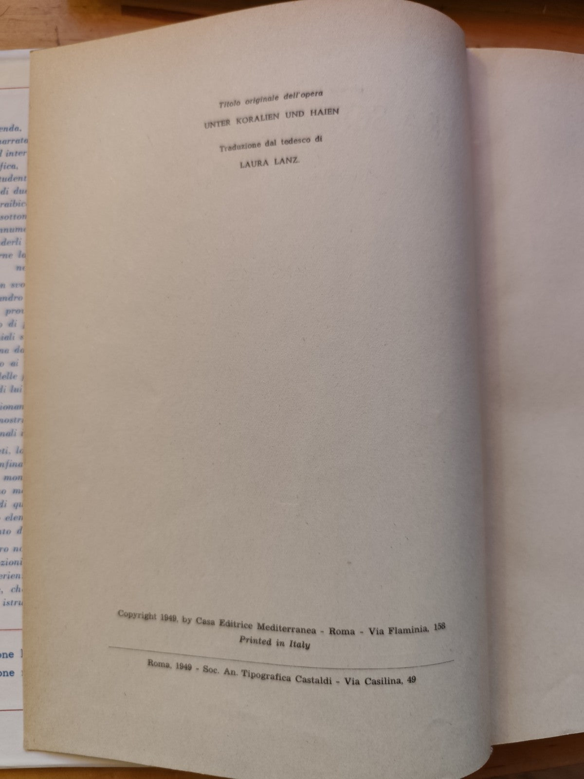 Fra squali e coralli avventure nel mar Caraibico, Hans Hass - Mediterranea 1949