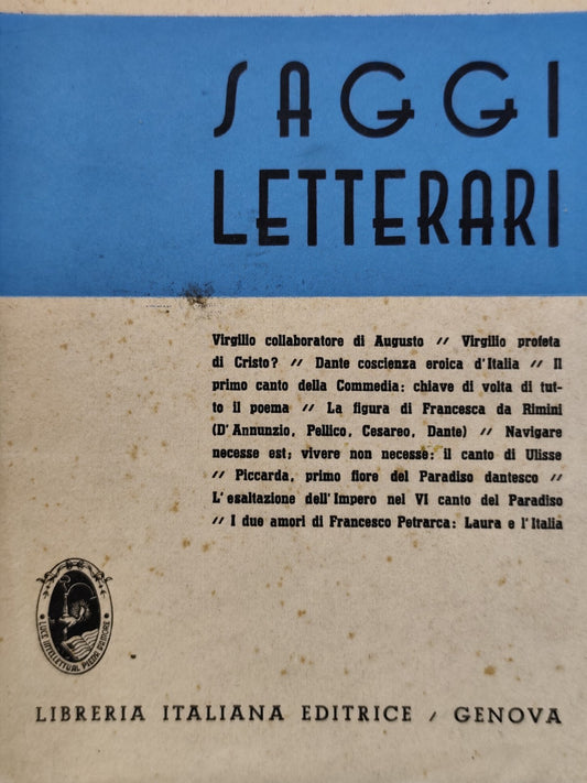 Saggi letterari - Elsa Goss, Libreria Italiana editrice 1942