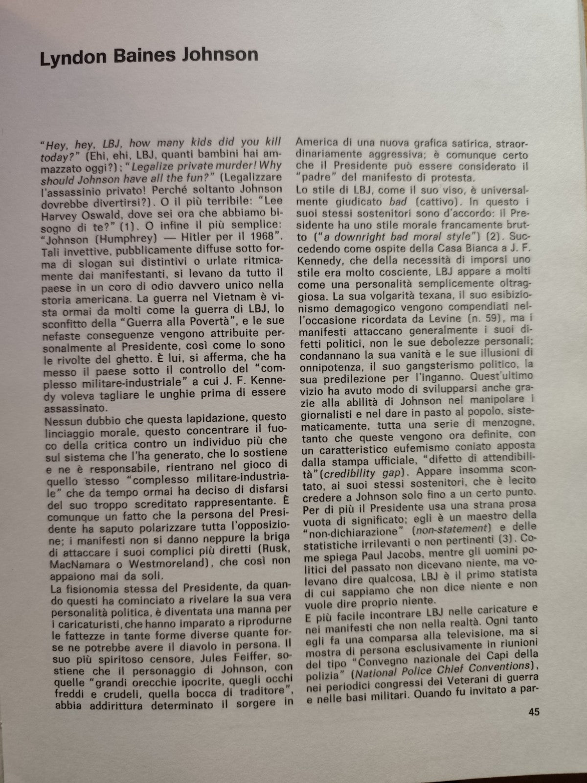 Le Pantere nere - L'era di Johnson, edizioni la Pietra 1970 - 1968