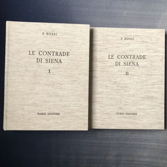 LE CONTRADE DI SIENA, Flaminio Rossi, Arnaldo Forni editore 2 VOLUMI