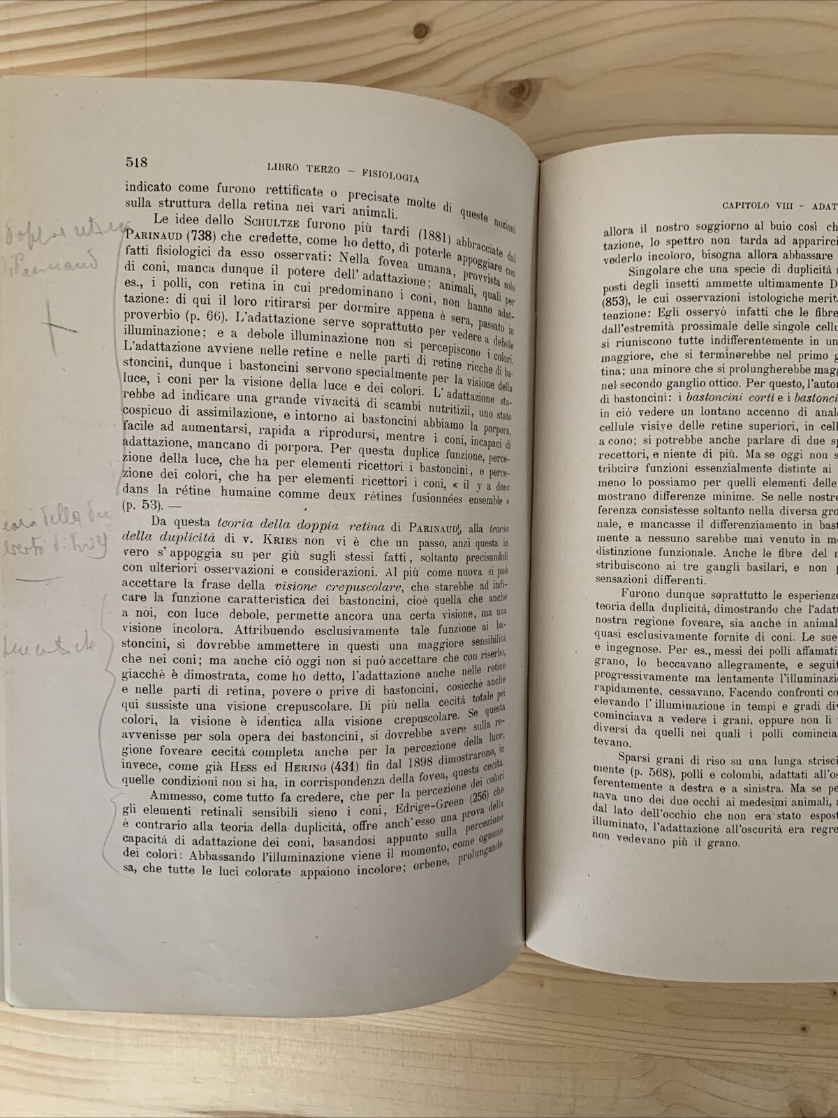 ANATOMIA E FISIOLOGIA DELL'OCCHIO NELLA SERIE ANIMALE - Giuseppe Ovio 1925 #