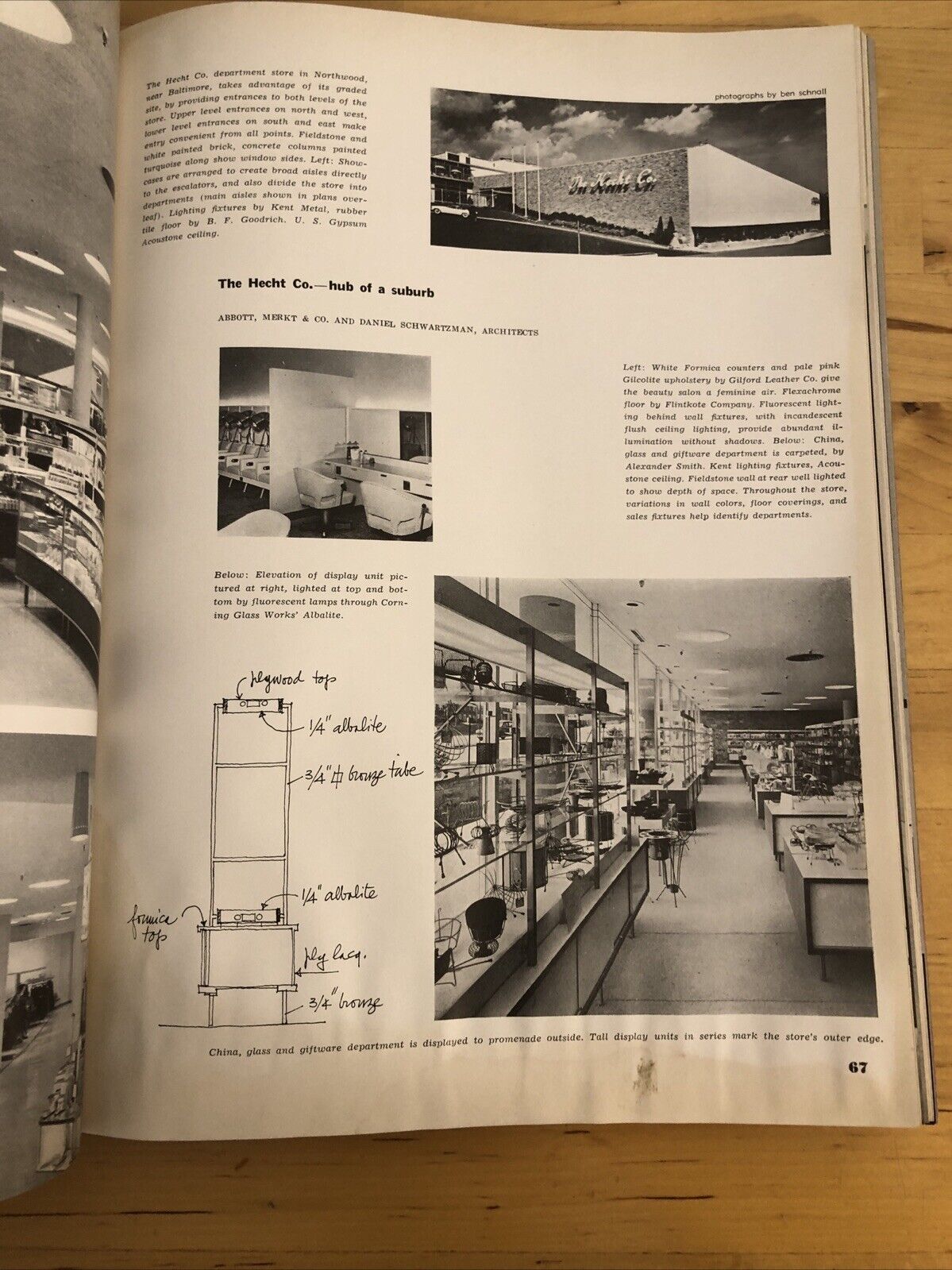 INTERIORS MAGAZINE MARCH 1955 Olga Gueft - RETAIL SHOPS AND STORES