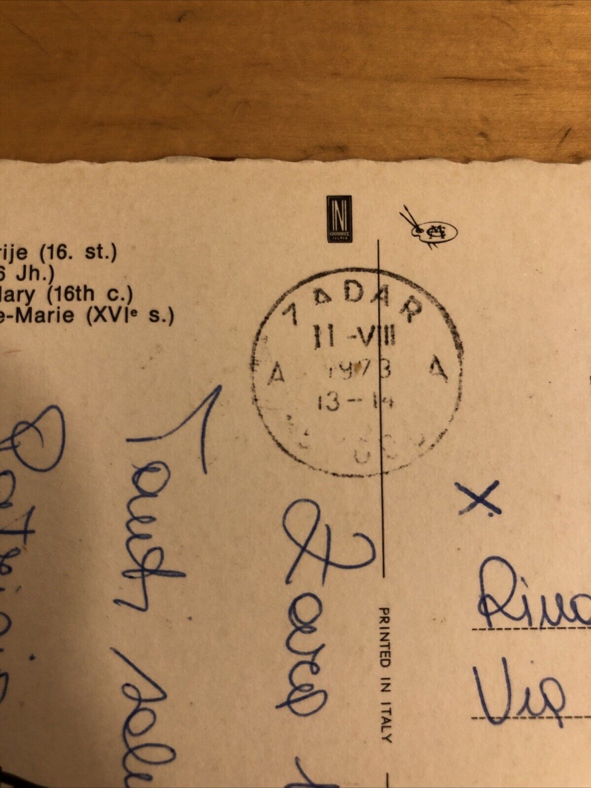 CARTOLINA - ZADAR CROAZIA Church of St. Mary. VIAGGIATA