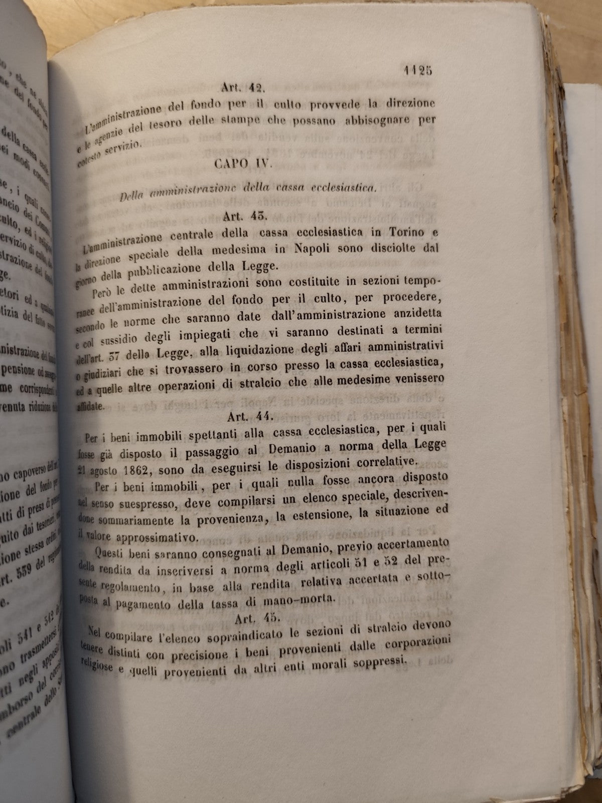 Leggi e decreti del Regno D'Italia 1866 - raccolta ufficiale - Stamperia Reale
