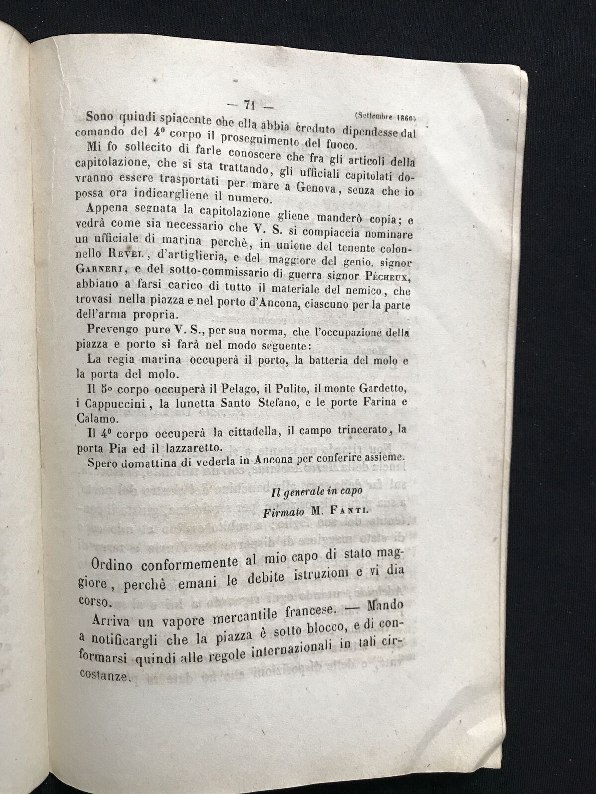 Diario Politico-Militare dell' Amm. C. Di Persano CAMPAGNA NAVALE 1860-1861