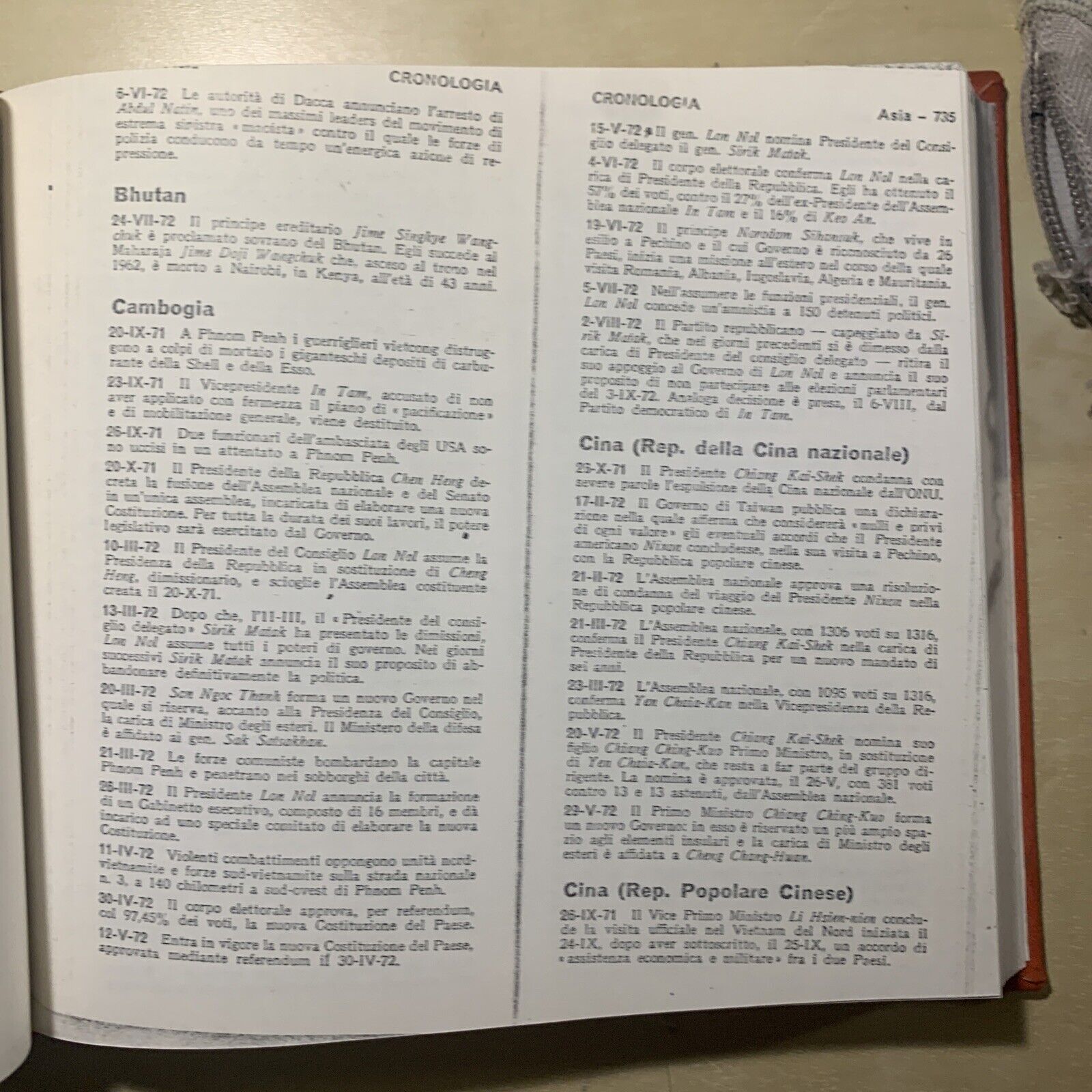 CRONOLOGIA DEGLI AVVENIMENTI POLITICI ANNI '70 (DAL 1970 AL 1980) - 3 VOLUMI #