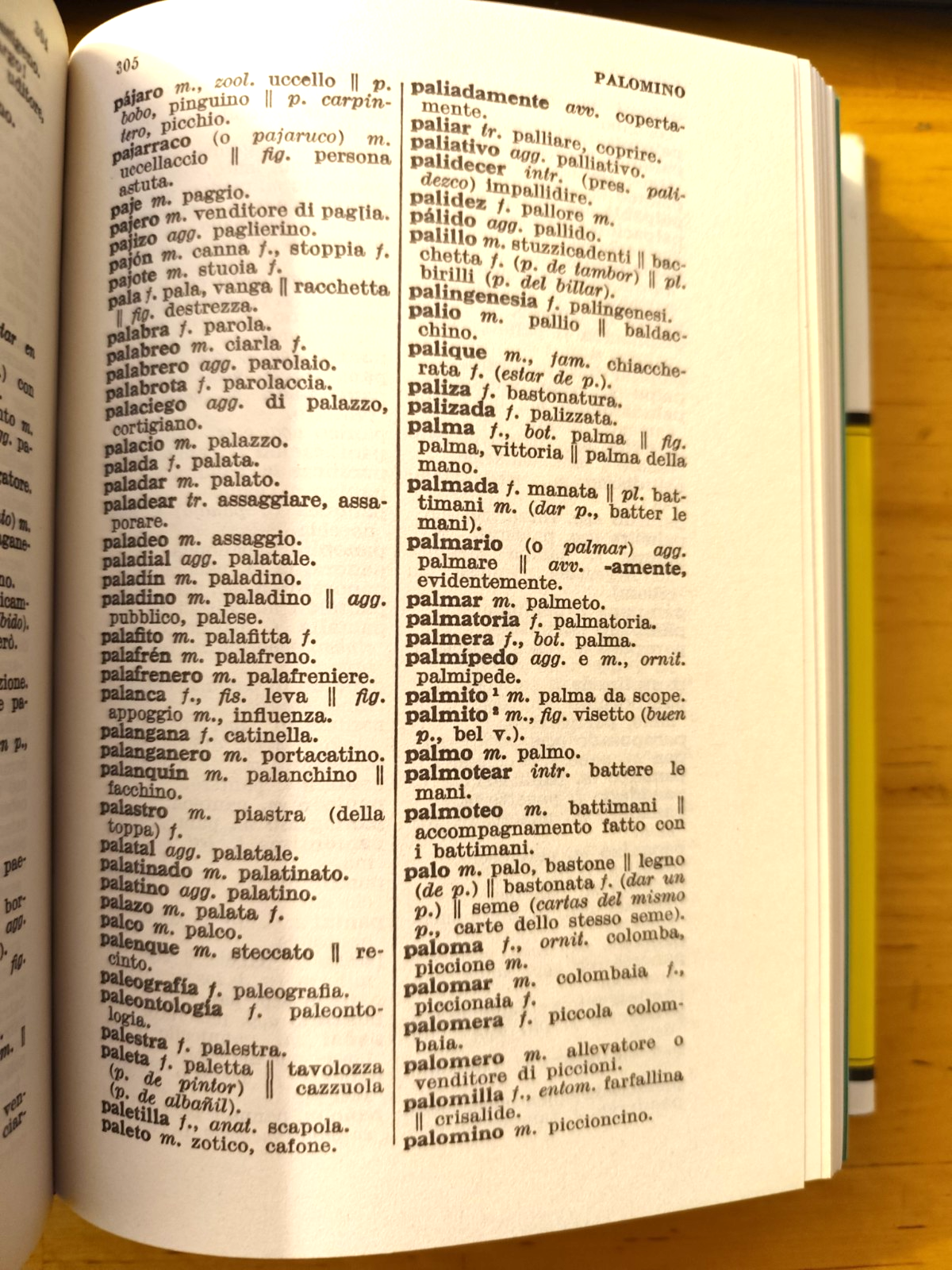 Vocabolario Spagnolo - Italiano, Ita - Spagnolo. A. Alvisi, Malipiero ed. 1972