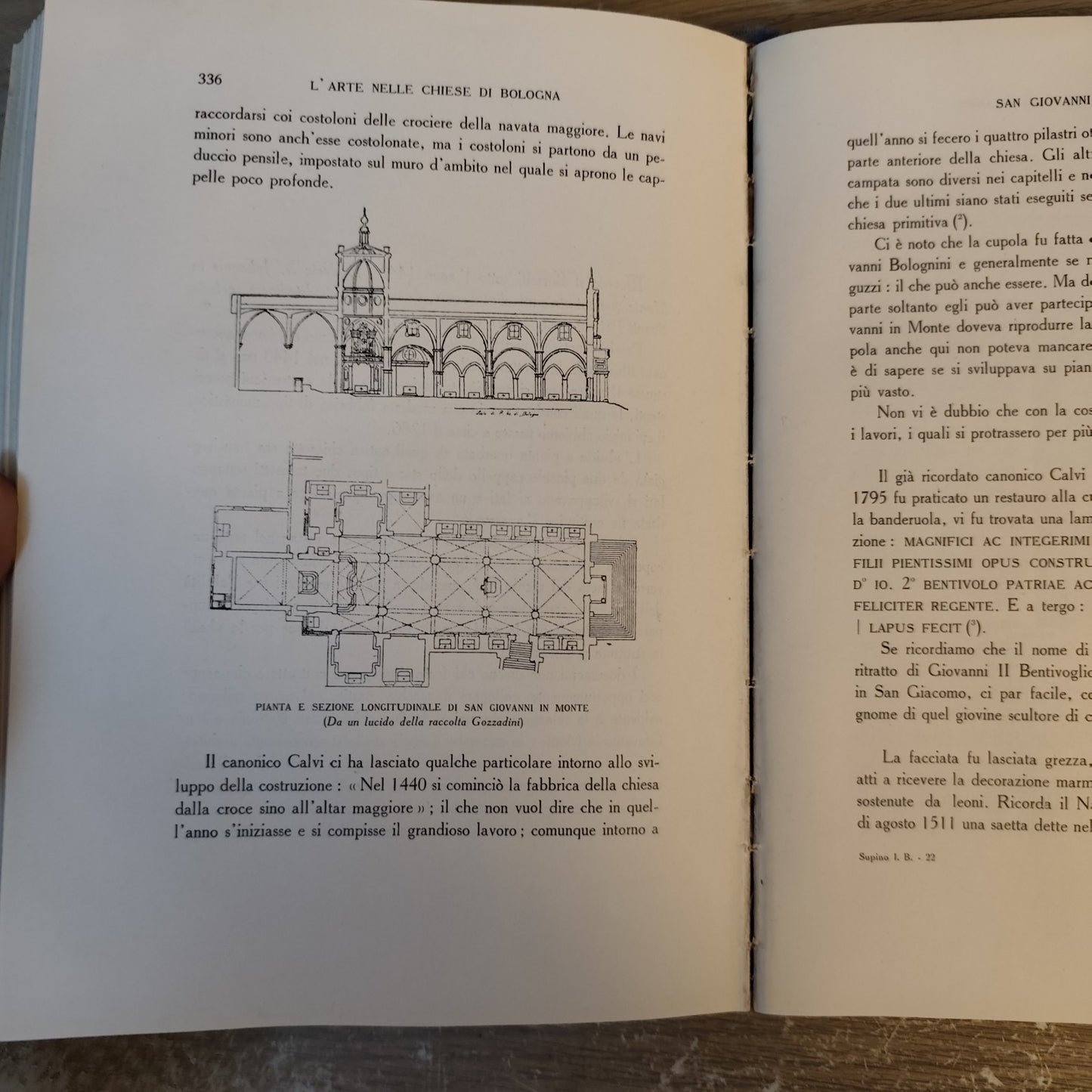 L'arte nelle chiese di Bologna secoli XV XVII -  I.b. Supino - ZANICHELLI 1938