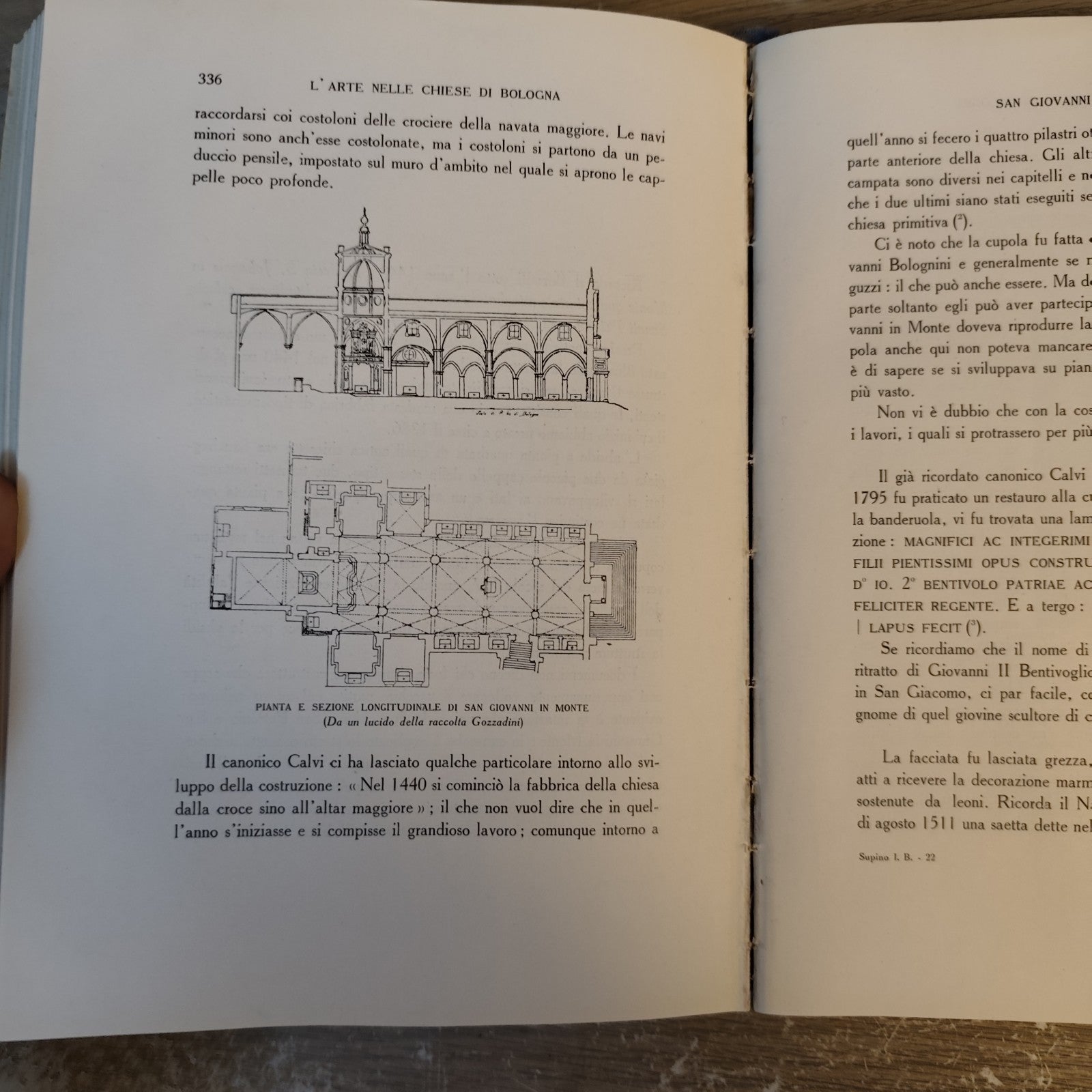 L'arte nelle chiese di Bologna secoli XV XVII -  I.b. Supino - ZANICHELLI 1938