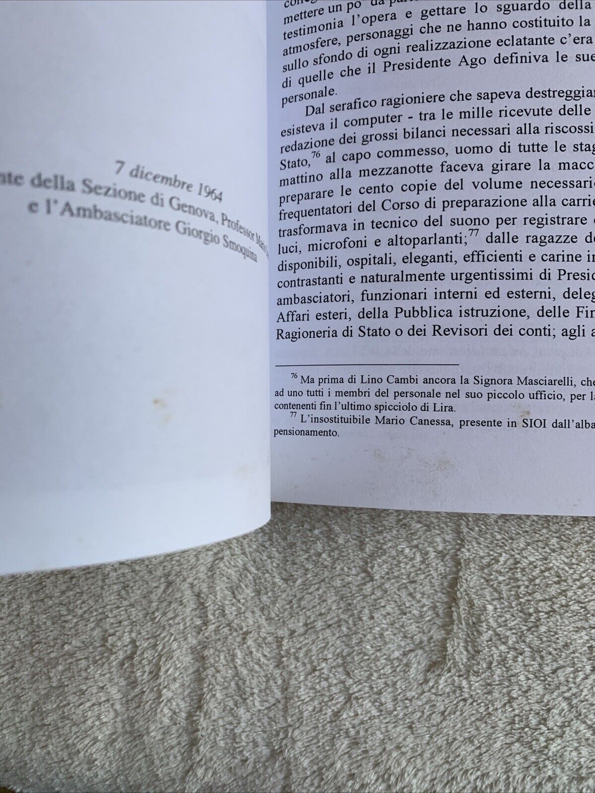 I 60 anni della SIOI cronache e memorie. Marina Cerne, editoriale scientifica