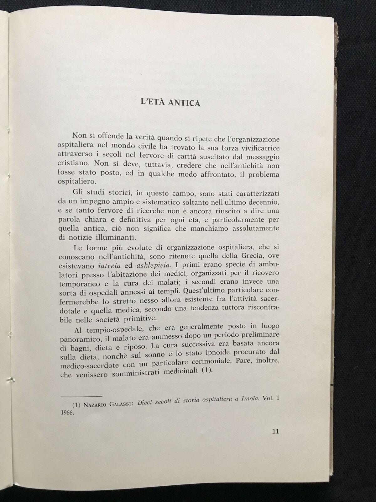 L'OSPEDALE DI BRESCELLO nella storia ospitaliera, Fernando Menozzi 1968