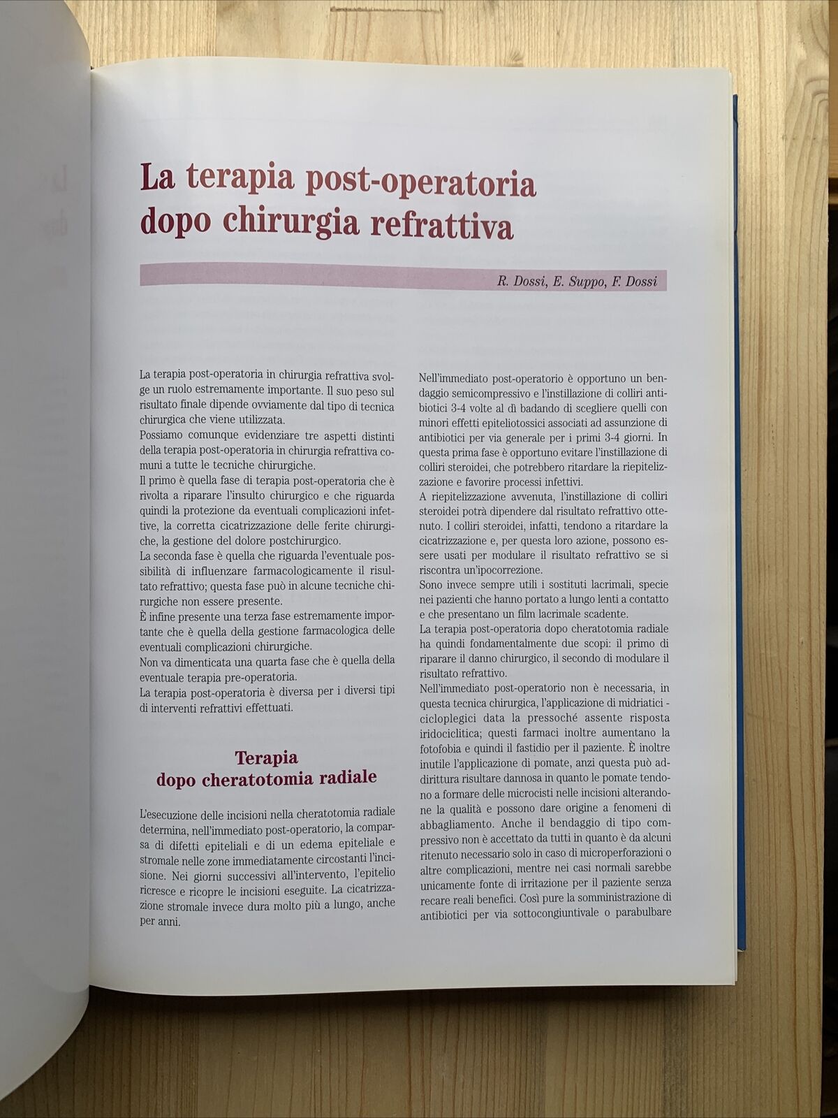 Chirurgia Refrattiva, Principi e Tecniche. Fabiano AICCER, OFTALMOLOGIA - 2000 #