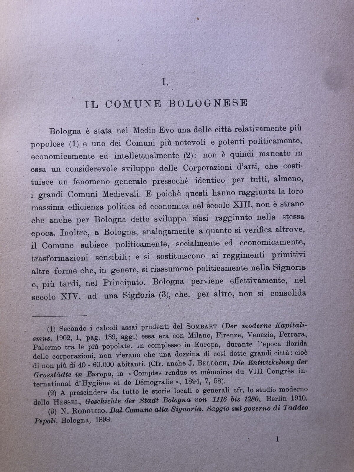 Le arti del mestiere in Bologna nel secolo XIII, Vittorio Franchini 1931
