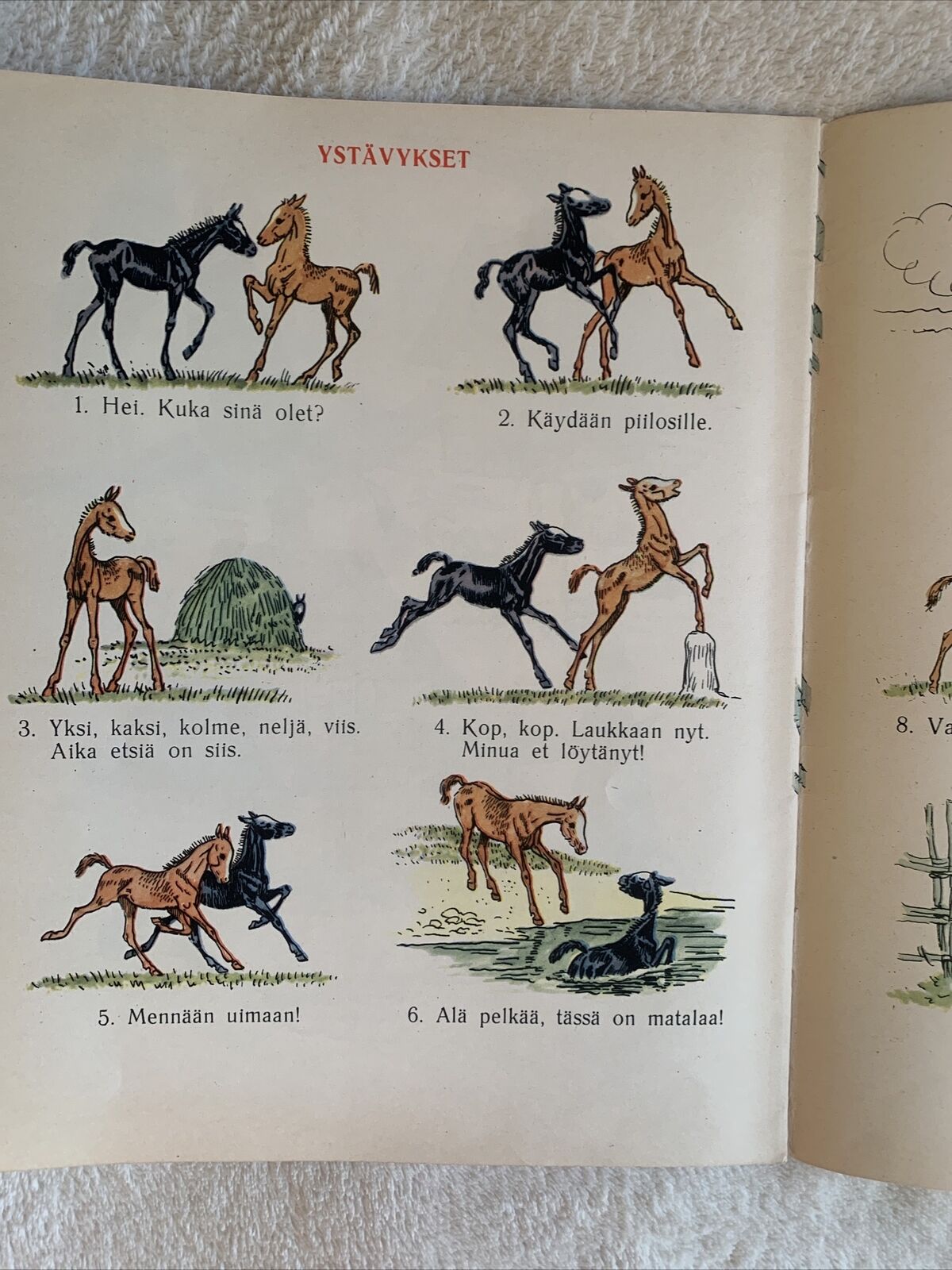 Libro illustrato per bambini anni '60. Provenienza Finlandia. raro interessante
