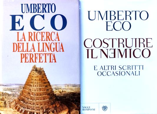 Umberto Eco la ricerca della lingua perfetta, costruire il nemico, Bompiani /CDE