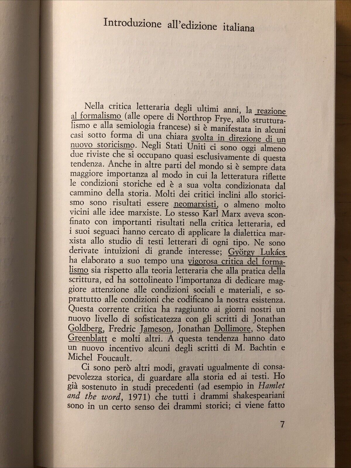 Un futuro ricordato, Harold Fisch - il Mulino 1988
