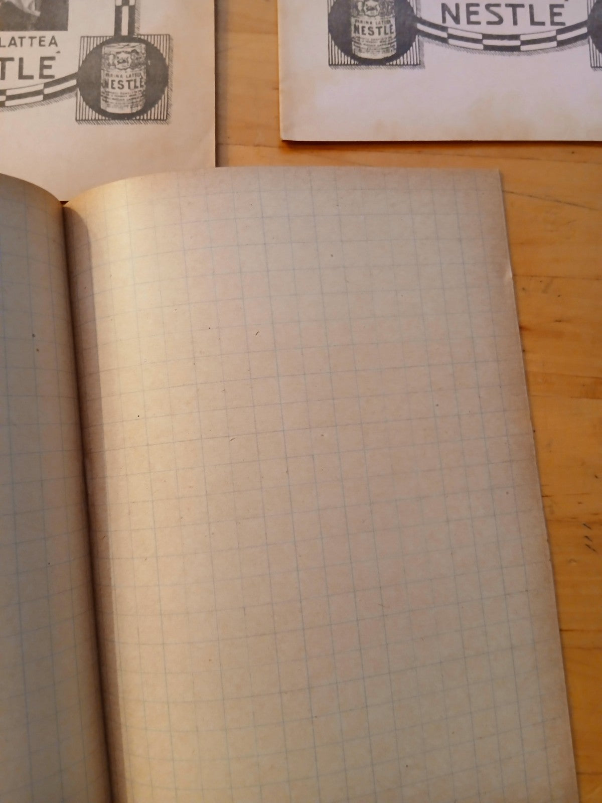 Quaderno Farina Lattea Nestlé Pubblicità antica Vintage collezionismo 4 ill cad.