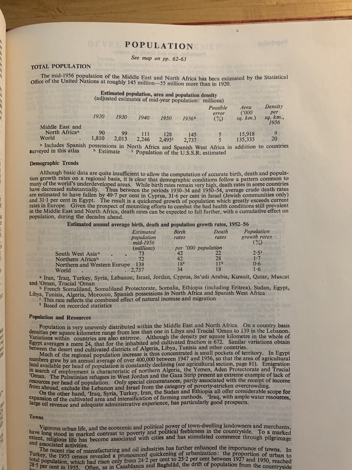 The middle East and North Africa - Oxford Regional Economic Atlas 1964