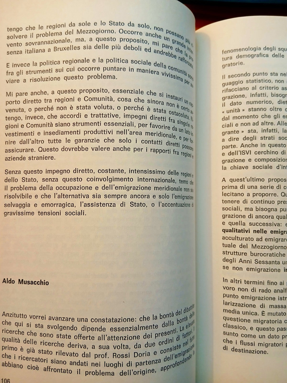 Emigrazione e regioni meridionali - Quaderni Formez 16 - 1978