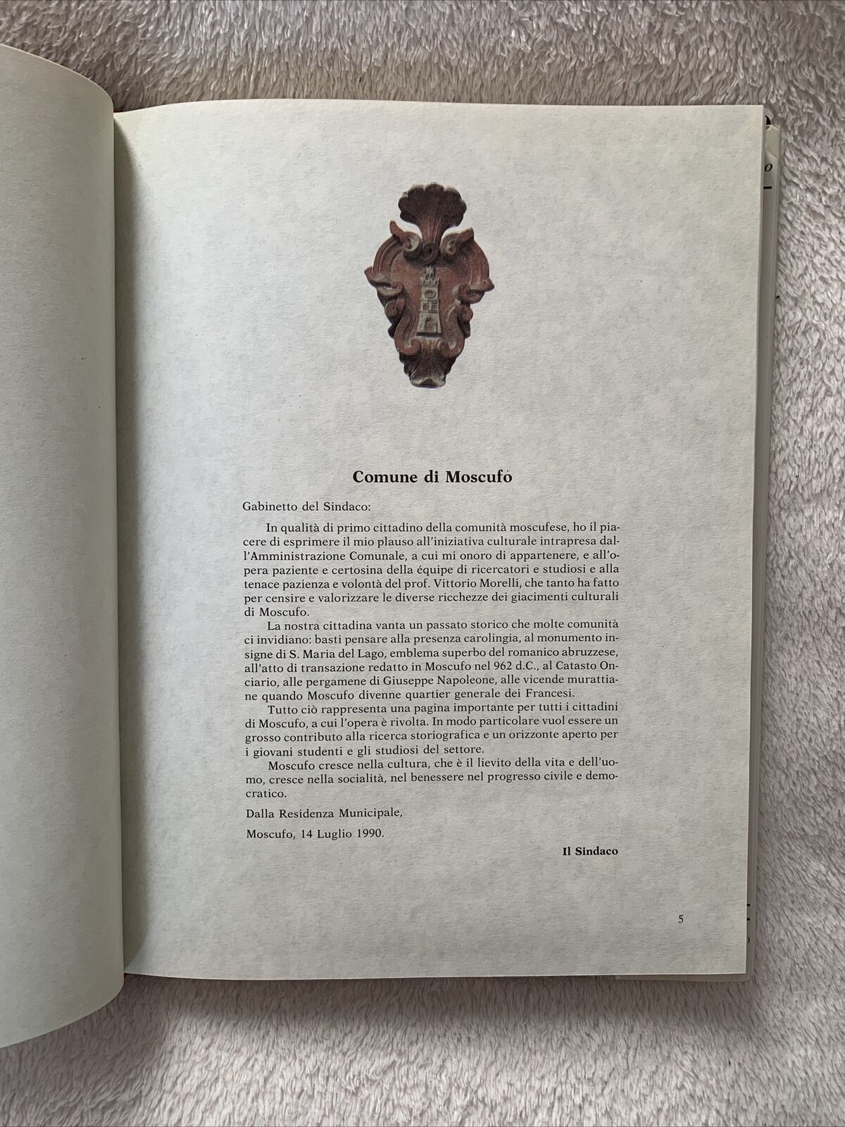 MOSCUFO borgo Carolingio. D'Incecco editore 1991