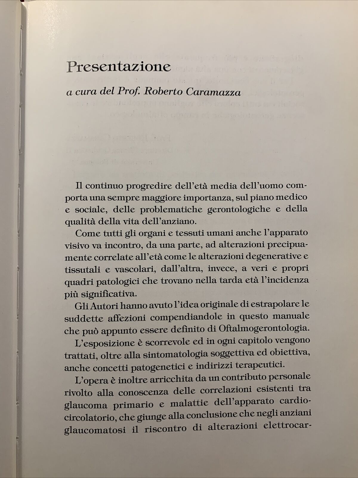PATOLOGIA OCULARE NELL'ANZIANO - Arturo di Biase, di Benedetto. Pitagora 1995 #