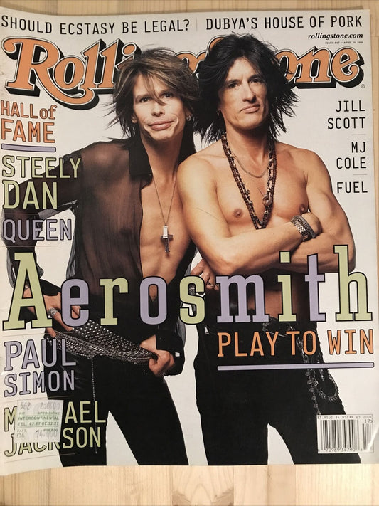 ROLLING STONE magazine issue 867 AEROSMITH, april 2001 #