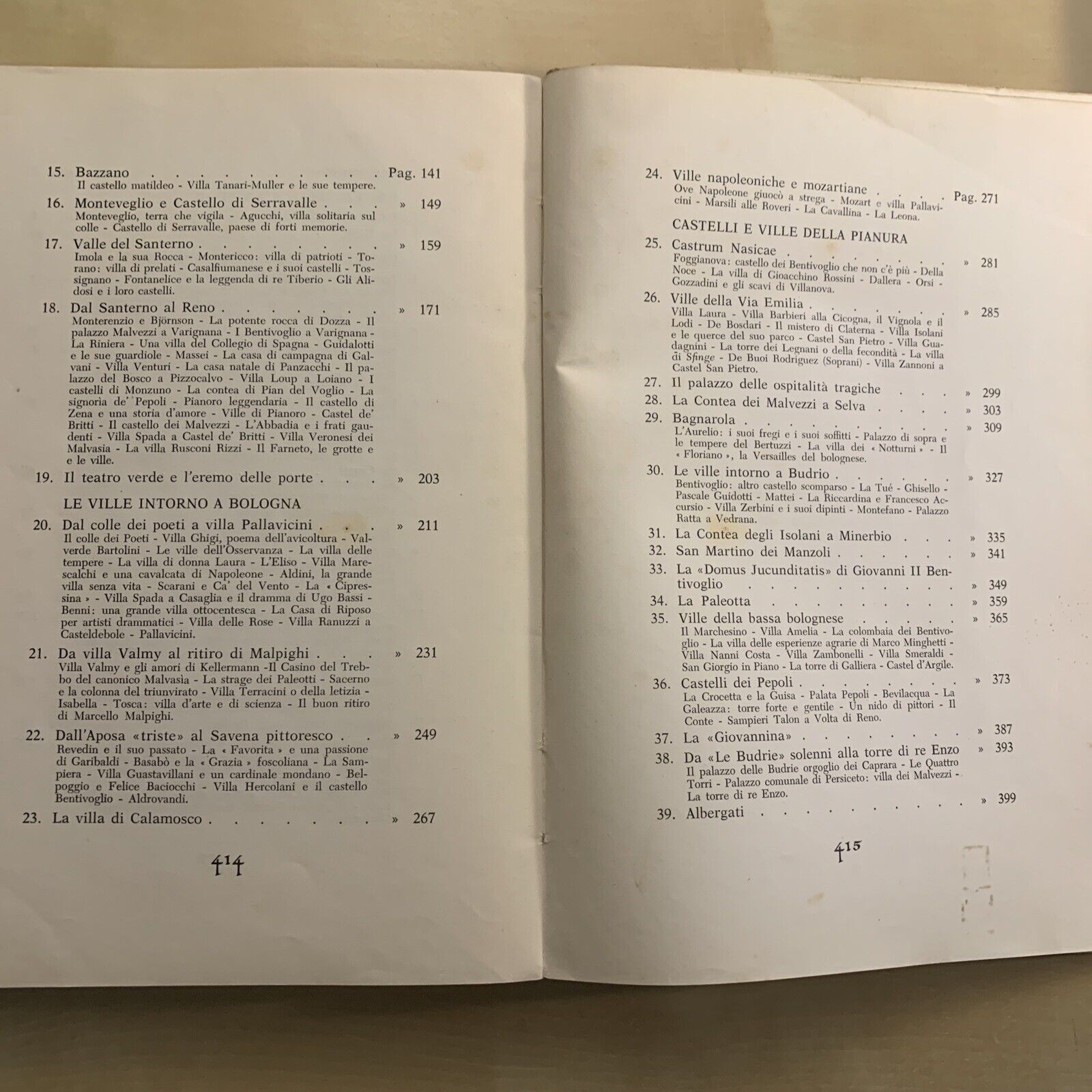 CASTELLI E VILLE BOLOGNESI - Umberto Beseghi, Tamari editori 1957 #