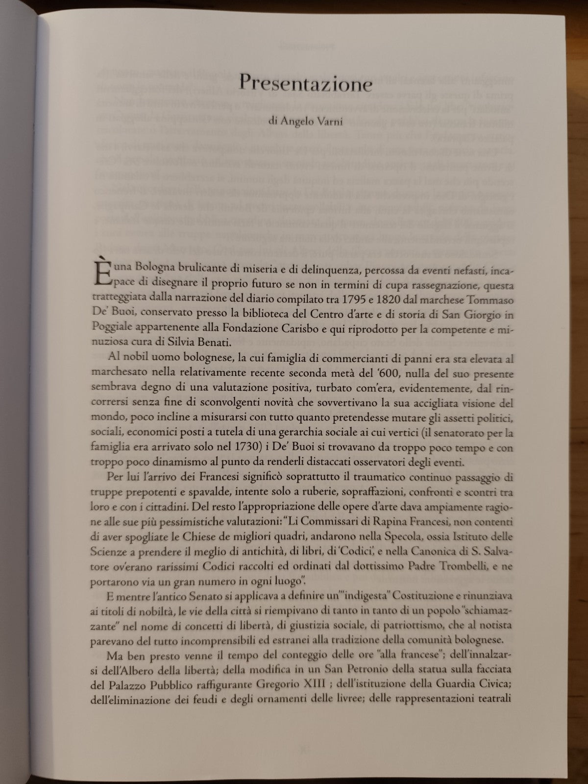 Diario delle cose principali accadute nella Città di Bologna dall'anno 1796 fino