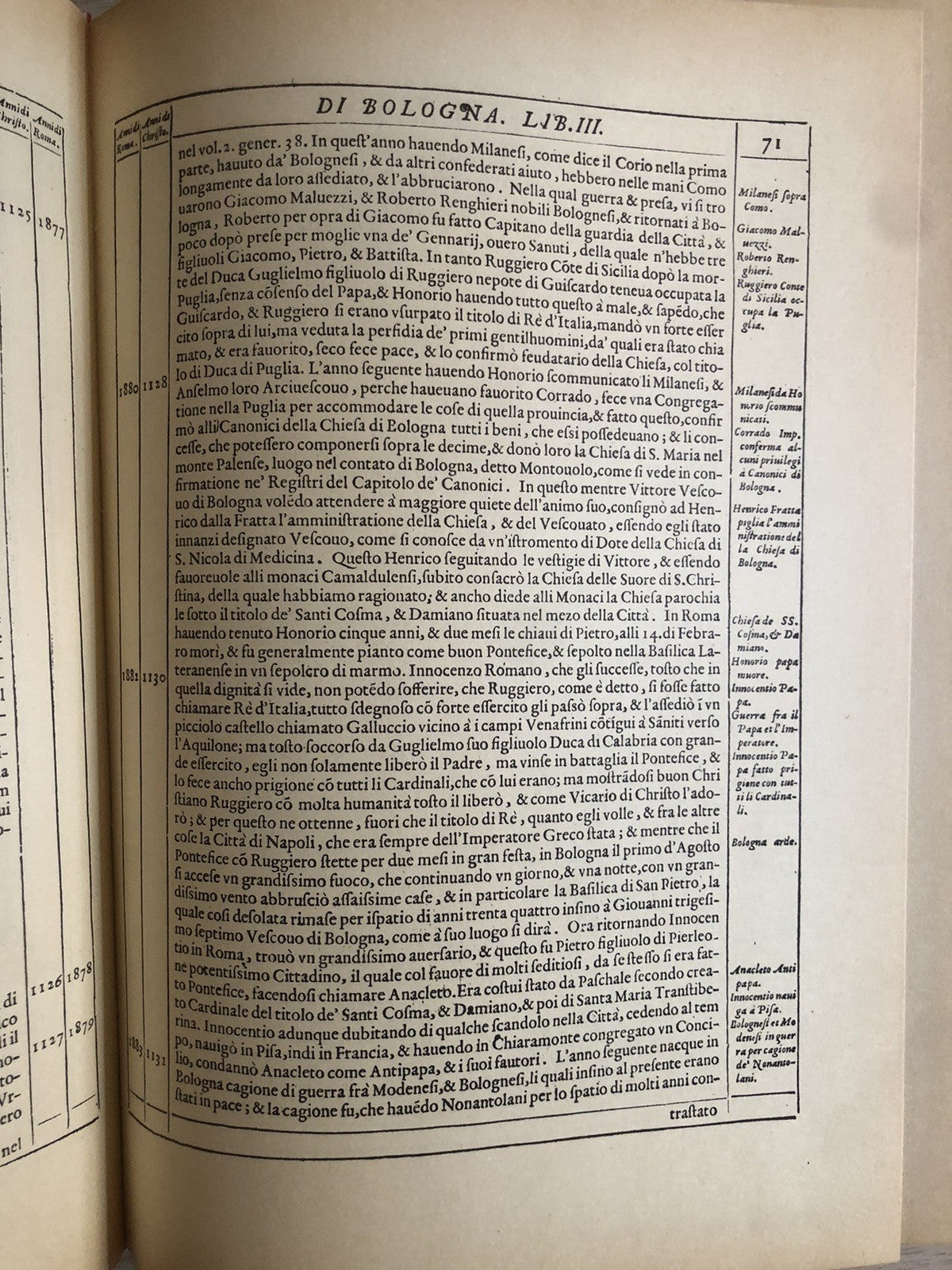 Historia di Bologna, Cherubino Ghirardacci. Arnaldo Forni ristampa 1973, 2 voll