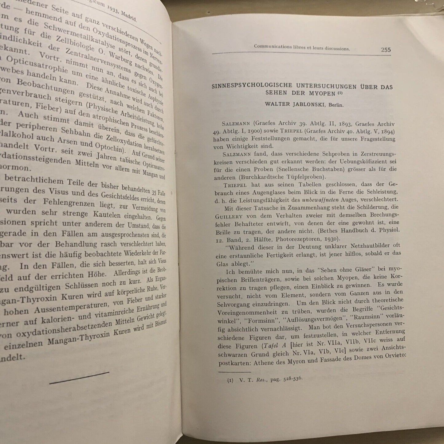 TUBERCULOSIS DEL IRIS Y DEL CUERPO CILIAR - concilium ophtalmologicum 1933 #