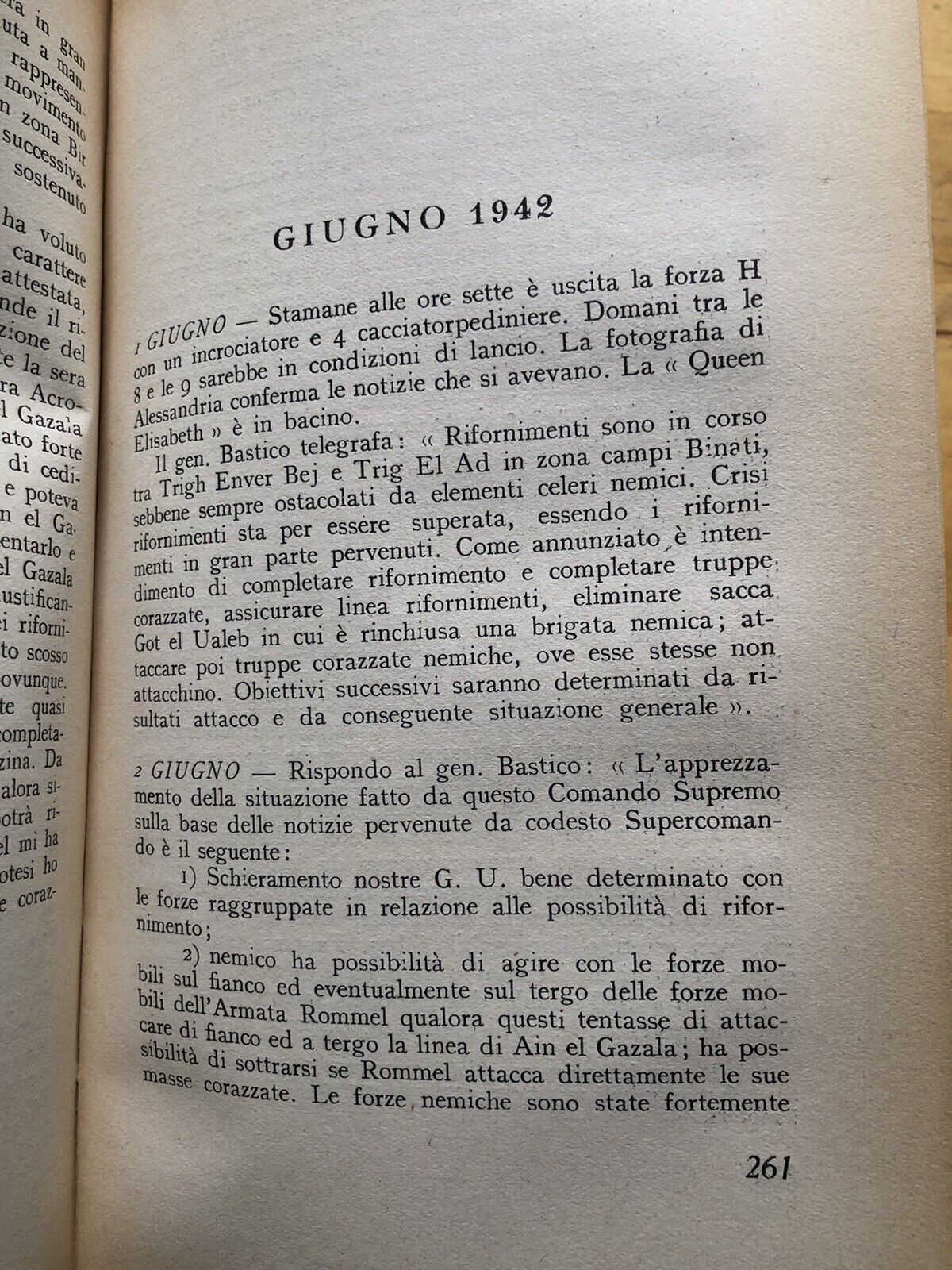 Comando supremo , Ugo Cavallero. Cappelli editore 1948