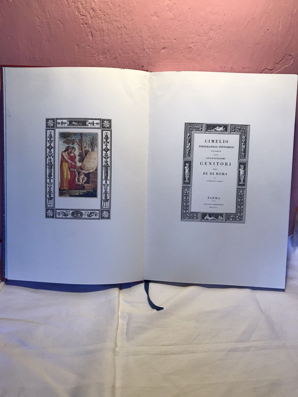 Cimelio Tipografico Pittorico, Giambattista Bodoni 1 SOLO VOLUME