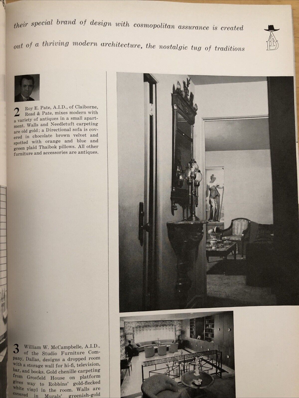 INTERIORS MAGAZINE MARCH 1957 Olga Gueft - Interiors, design, architecture.