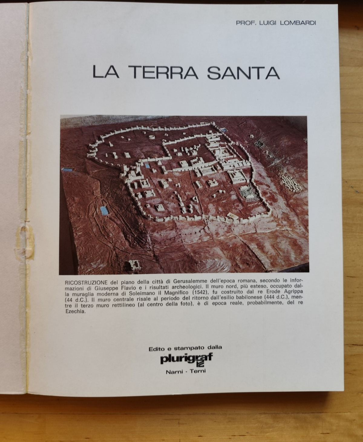 Società del Vangelo - La terra Santa prof. Luigi Lombardi Plurigraf 1975