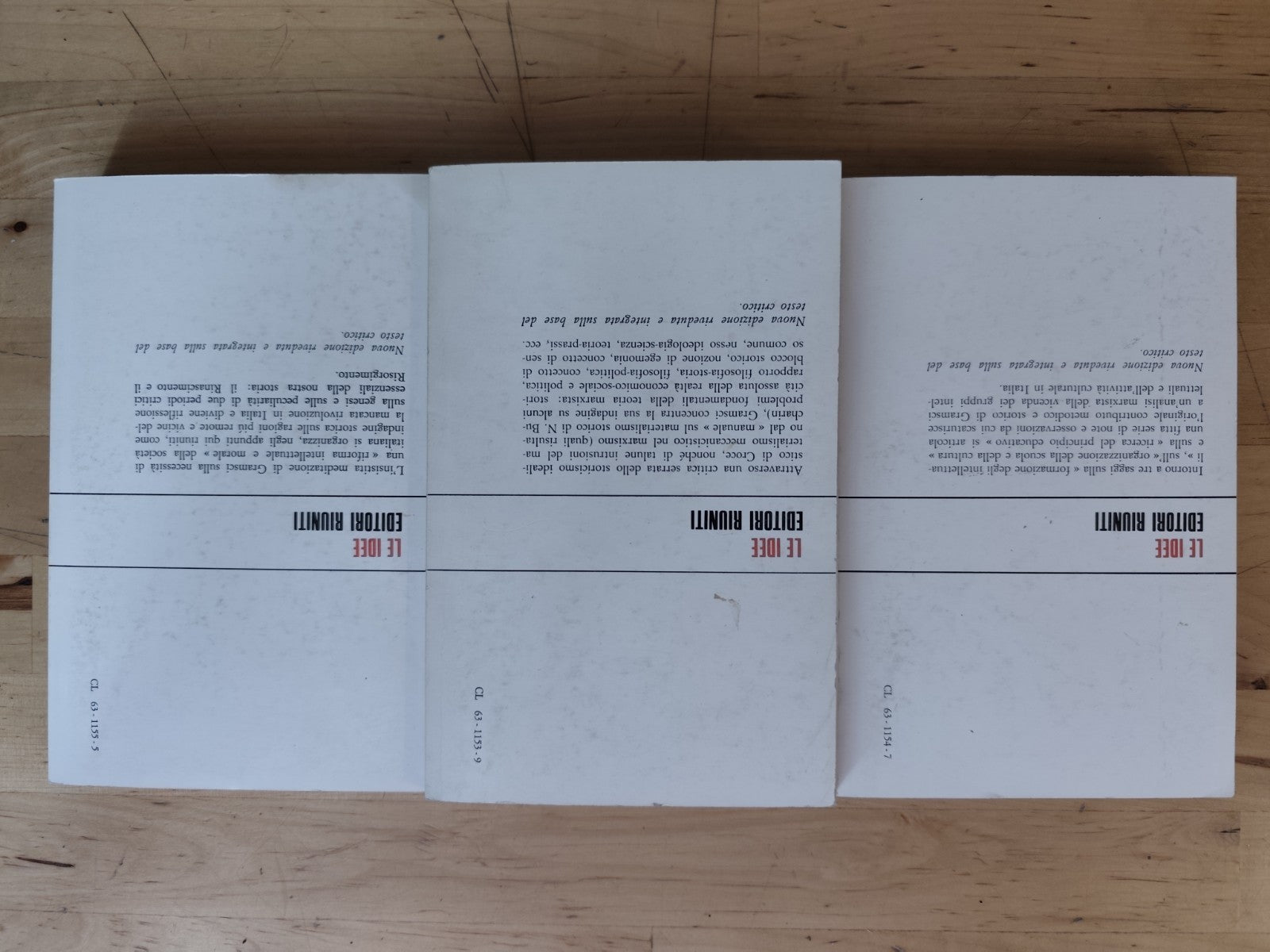 Gramsci, gli intellettuali, il materialismo storico, il risorgimento Ed. Riuniti