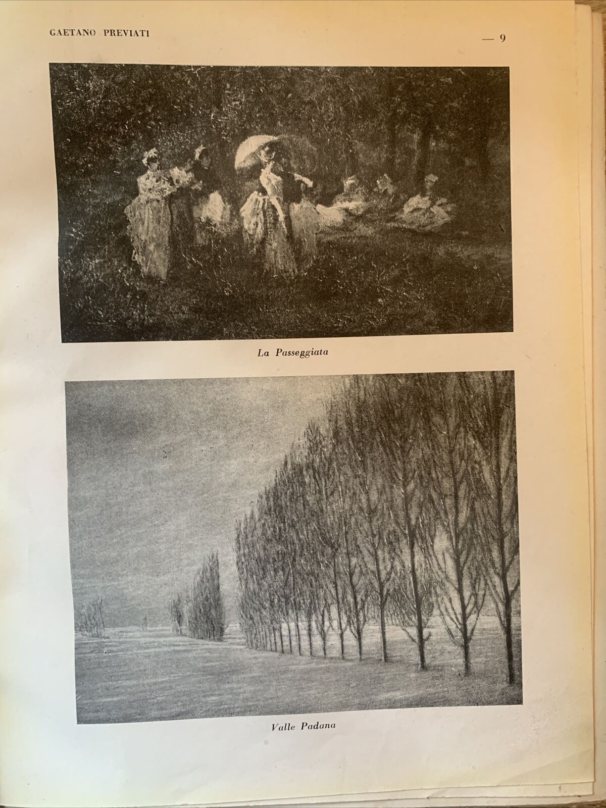 Pittori dell'ottocento. I. Vitaliano. Previati, Morelli, Delacroix, Henner, Gros