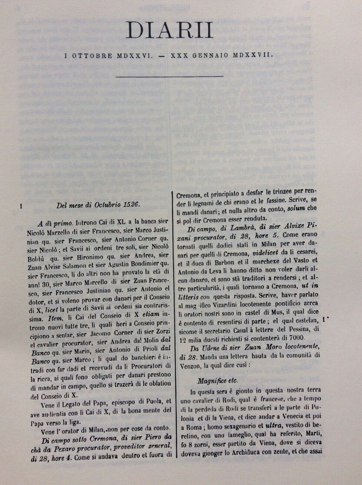 I DIARII DI MARINO SANUTO VOLUME XLIII  (43).   Arnaldo FORNI EDITORE BOLOGNA