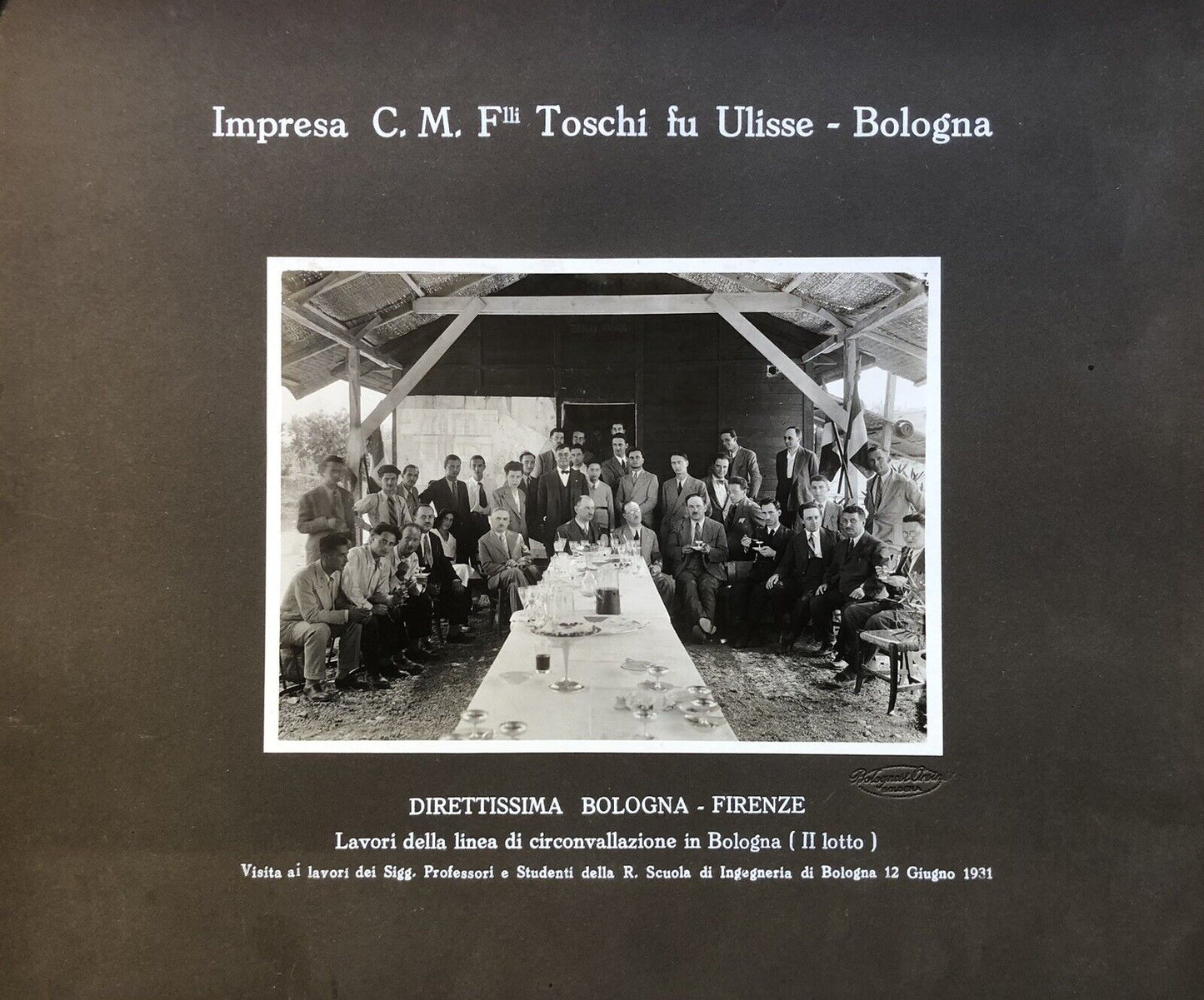 FERROVIE direttissima Bologna Firenze, Impresa C.M.F. F.lli Toschi fu Ulisse '31