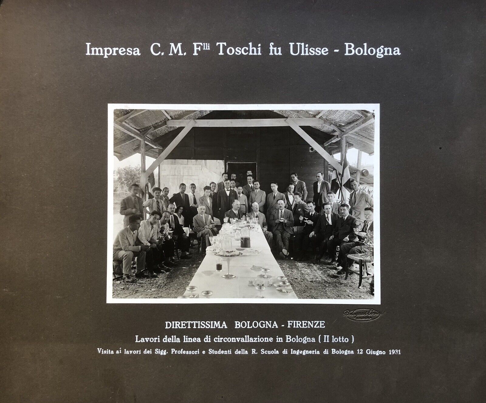 FERROVIE direttissima Bologna Firenze, Impresa C.M.F. F.lli Toschi fu Ulisse '31